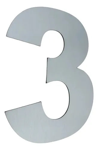 Numero Domiciliario +symple Arial Acero