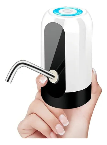 Dispenser Genérica Bomba De Agua Bidon Automatico Recargable Usb Color Negro