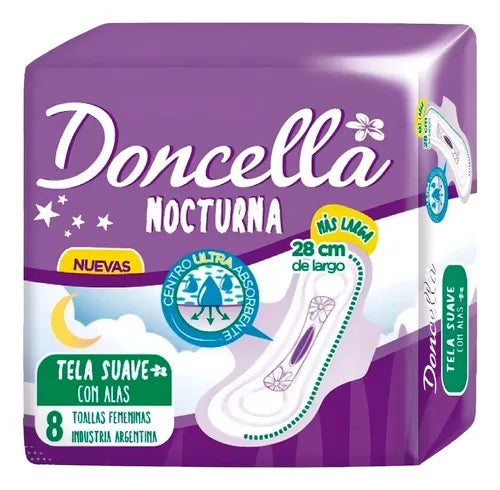Toallas Femeninas Doncella Nocturna Con Alas Largas 8 Uds. · 1344 · foto 01