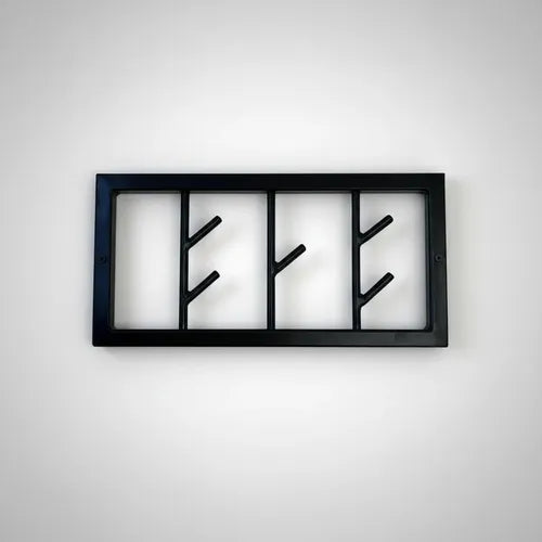 Perchero De Pared Industrial Movible X5 Ganchos