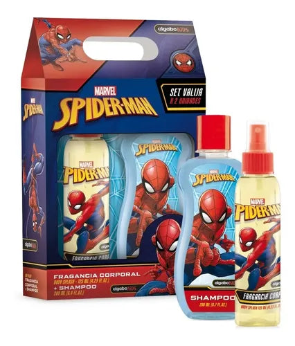 Spiderman Set Shampoo 200ml + Colonia 125ml Algabo Volumen
