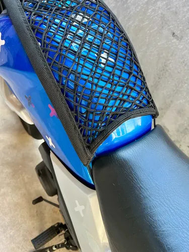 Malla Cubre Tanque Red Elástica Para Moto Accesorios Ganchos