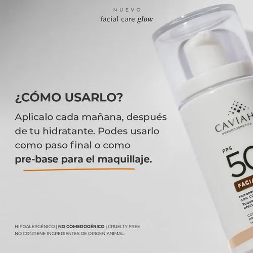 Caviahue Protector Solar Fps50+ Facial Care Glow Color 50ml · 17741 · foto 02