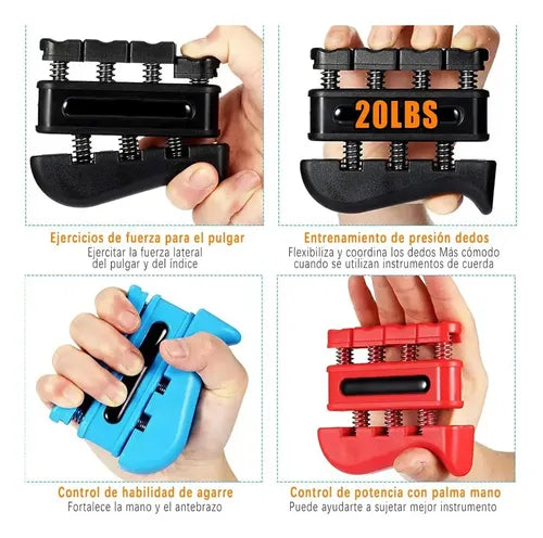 Kit Hand Grip 5 en 1 Ajustable Tushka Fortalecedor de Antebrazo Negro · 16780 · foto 02