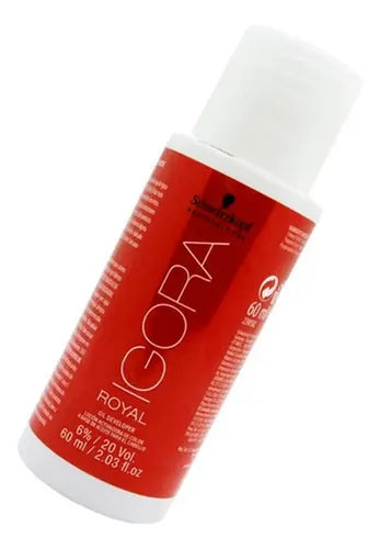 Ox Loção Ativadora Schwarzkopf Igora Royal 20 Volumes 60ml Sin Tono