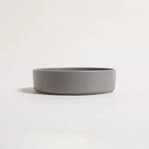 Bowl Ensaladera Net Granite Cerámica Gris Piedra 21x6cm Color Gris Oscuro