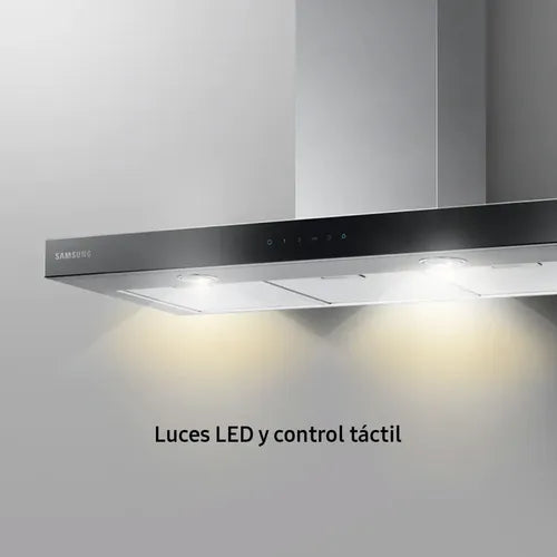 Campana De Cocina Extractor Samsung Acero Inox Filtro Lavable Led 60 Cm Color Gris Kitchen