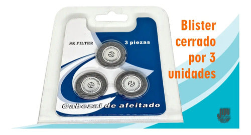 Cuchillas Cabezal Afeitadora Compatible Philips Hq3 Hq4 X3un