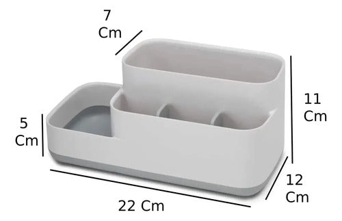 Organizador Multiuso Escurridor Cubiertos Divisiones Cocina