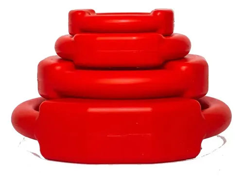 4 Discos 5kg con Agarre 30mm Pvc Pesa Plástico Body Pump Rojo · 16831 · foto 03