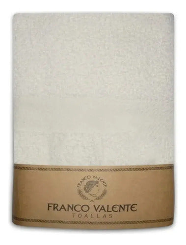 Juego Toalla y Toallón Grande Franco Valente 400 Gr Algodon Blanco · 20223 · foto 01