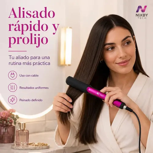 Plancha de Pelo Exxtra Tech NHS-870 de Cerámica Violeta · 17109 · foto 04
