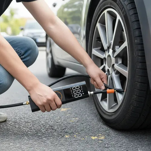 Mini Inflador De Aire Potente Portátil Newtek Para Auto Moto Bicicleta