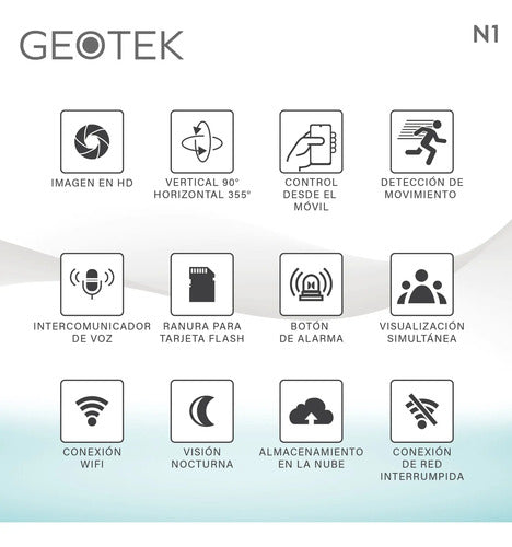 Kit 3 Camaras Seguridad Geotek 2mp Wifi Nocturna N4 360