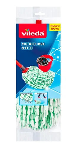 Repuesto Eco Mop Vileda Microfibra Reutilizable Lavable