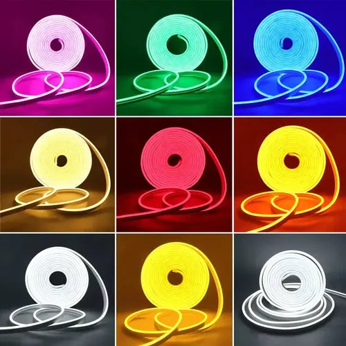 Kit Tira Led Neon Flexible + Fuente 5mts