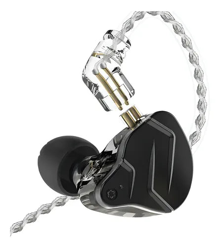 Auriculares Kz Gaming Zsn Pro X Sin Micrófono Color Negro 1 Par