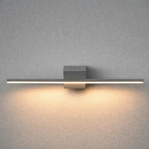 Aplique Lineal Iluminacion Indirecta 50cm Gris Luz Calida Gris
