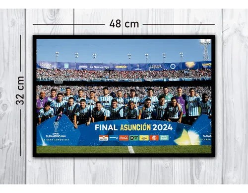 Cuadro Decorativo Racing Campeón Copa Sudamericana 2024