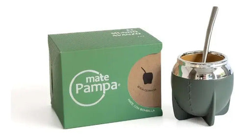 Mate Pampa Uruguayo Torpedo Termico + Bombilla + Packaging