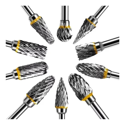 Set x 10 Mechas Fresas Rotativas Carburo de Tungsteno XtraLink · 15958 · foto 04