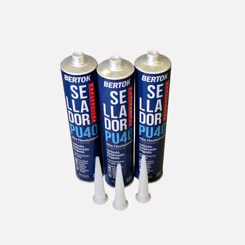 Sellador de Poliuretano PU40 Bertok Negro Cartucho 420 g Pack x 3 · 15757 · foto 09