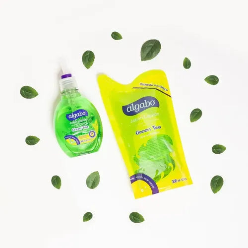 Jabón Líquido Algabo Green Tea Repuesto 300 Ml