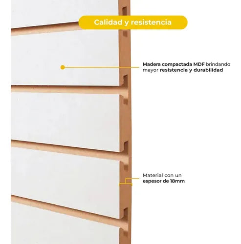 Madera Ranurada Con Ganchos 86 X 91 Cm + 25 Ganchos 15 Cm