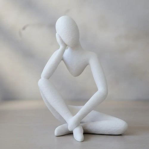 Combo X3 Adorno Figura Pensante Original Blanco