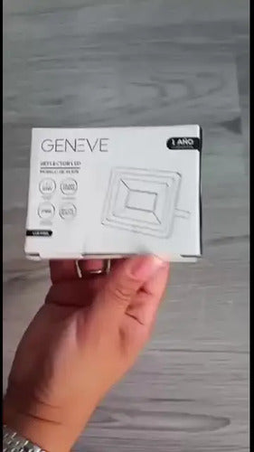 Reflector Led Geneve Ge-fl10n Negro 10w Negro Blanco Frío