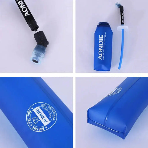 Botella de Agua Plegable Aonijie para Trail Running 350 ml Azul · 16969 · foto 08