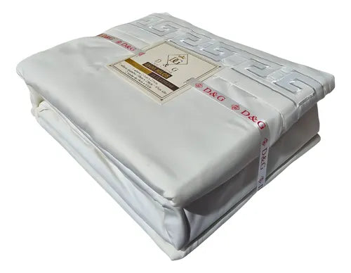 Juego De Sábanas 2 Plazas Liso Dg Premium , Caja Abierta