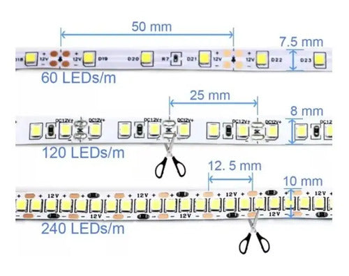Tira Led 2835 Interior 5m 120led/m 600led No 5050-5630 Color