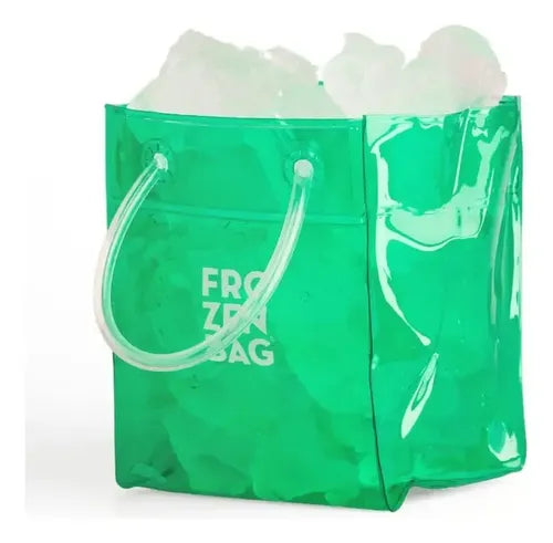 Hielera Bolsa Frozen Ice De Frozen Bag 9x9x12 Color Green