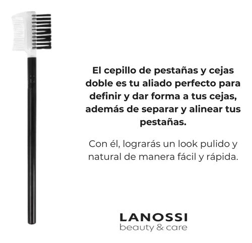 Kit de Cuidado para Cejas Lanossi Cepillo, Espejo y Pinza Negro · 17709 · foto 04