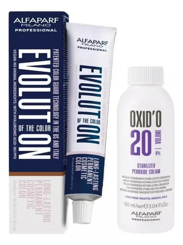 Tinte para Cabello Evolution 60ml + Peróxido 20 Vol Alfaparf Tono 10.1 Rubio Extraclaro Ceniza · 17412 · foto 02