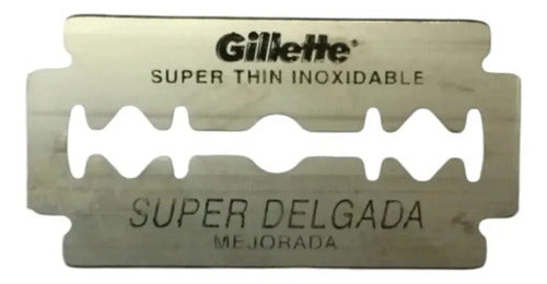 Hojas De Afeitar Gillette Super Thin 1 Caja X 5 Unidades