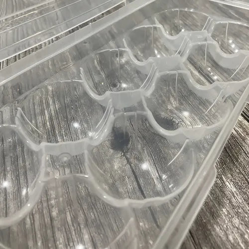 Porta Huevos Plástico Cr 10 U Heladera Transp Con Tapa Dm