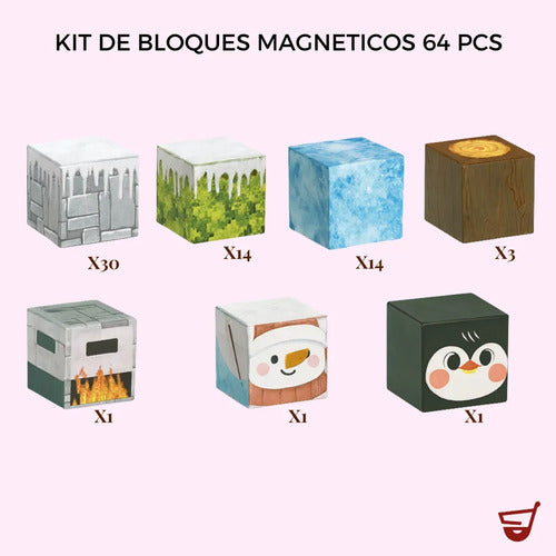 Bloques Magnéticos Infantiles para Construcción 64 Piezas · 16783 · foto 10