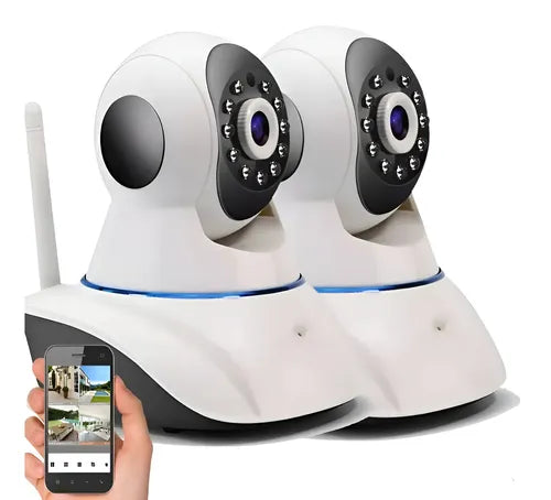 Pack X2 Camara Ip Wifi P2p Hd Seguridad Inalambrica Audio