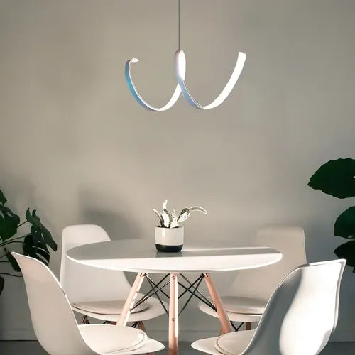 Lámpara Colgante Led Rulo Loop 35w Enertech Deco Moderna