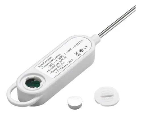 Termometro De Cocina Digital Medidor Bebidas Carne -50º+300 Color Blanco