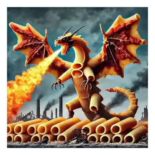 Figura Articulada 3D Meme Brainrot Canneloni Dragoni 15cm · 16839 · foto 05