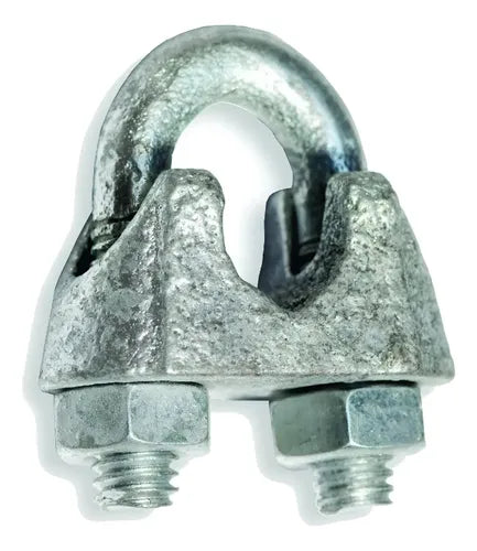 Grampa Prensa Cable Galvanizado 8mm P/ C