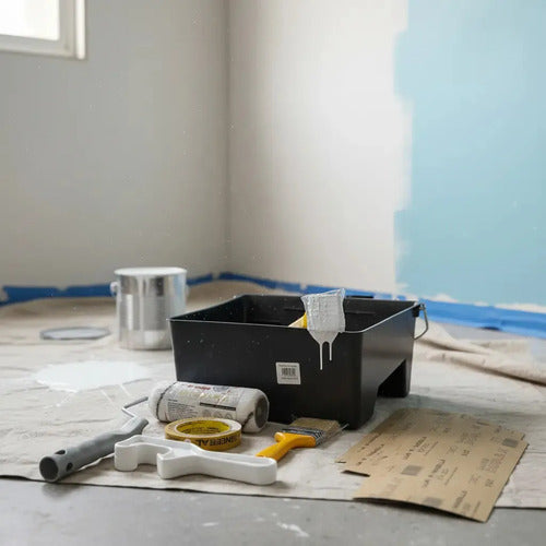 Kit Pintor Rodillo Pincel Bandeja Cinta Papel Lijas Abridor · 20723 · foto 02