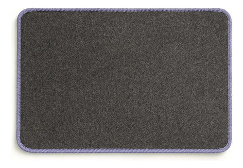 Alfombra De Entrada Base Goma Antidesliz 30 Cm 50 Cm Gris