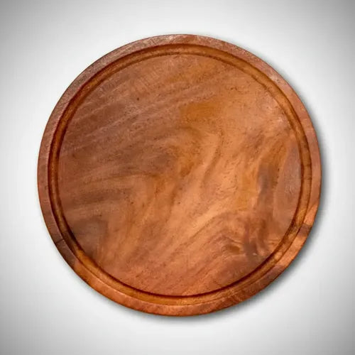 Plato Algarrobo Tabla Para Asado Y Picada De Madera Pizzera Marrón Liso