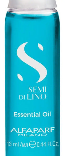 Kit 3 Ampollas Alfaparf Azules Semi Di Lino Brillo Nutrición