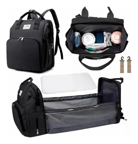 Mochila Maternal Convertible a Cuna Your Are My Sunshine Negra · 16586 · foto 03