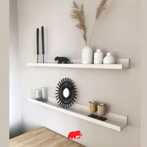Estante Para Cuadro Blanco Fotos Libros Repisa Flotante 80cm